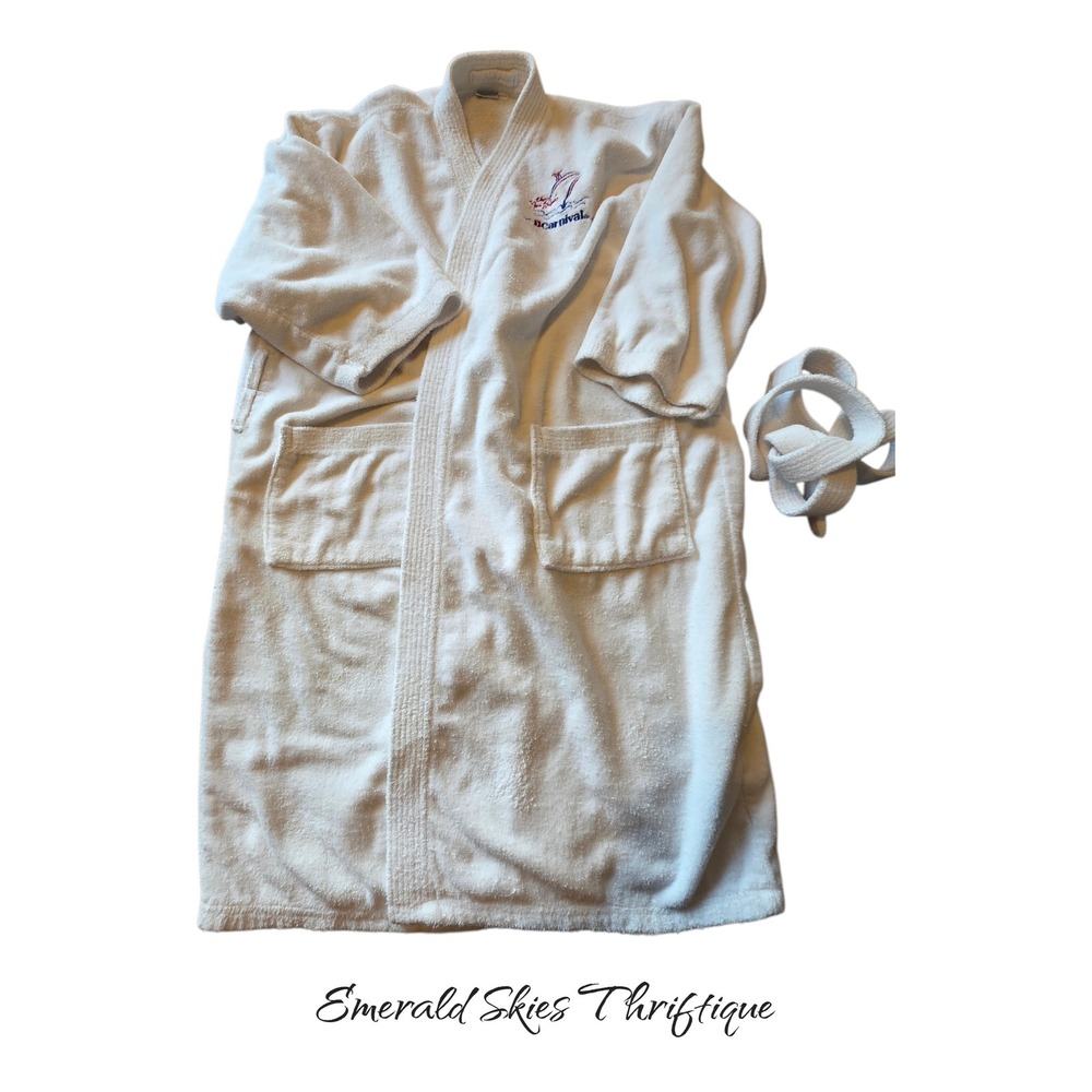 Vintage carnival cruise line bath robe one size fits all. READ free ship
